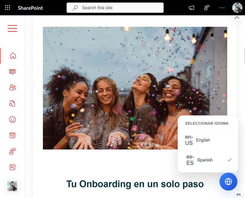 Hybrid multilingual intranet