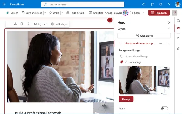 SharePoint Edición de paginas SharePoint Edición de paginas