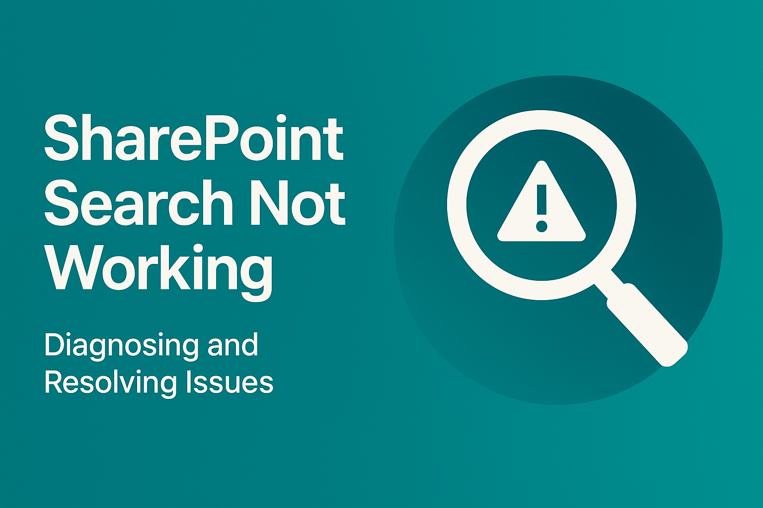 SharePoint Search Not Working? Common Issues SharePoint Search Not Working? Common Issues