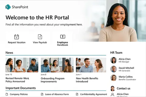 Microsoft 365 consulting HR portal