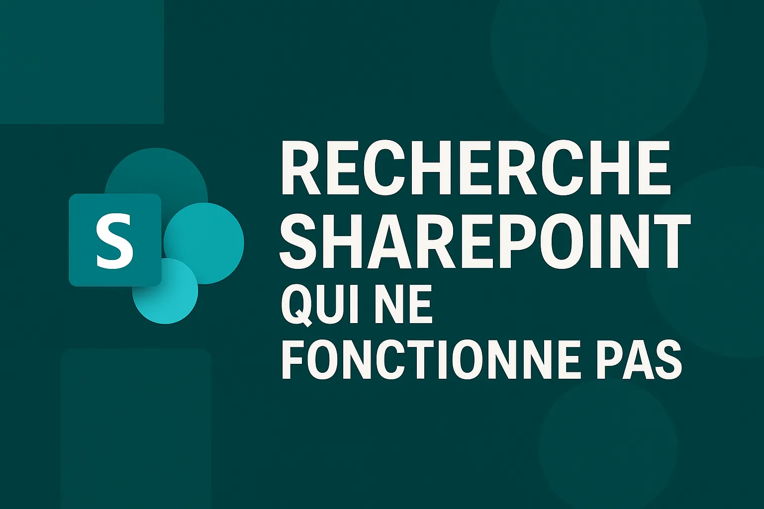 La recherche SharePoint ne fonctionne pas ? Problèmes courants