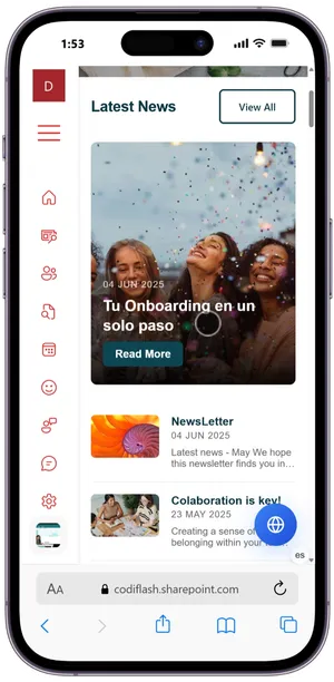 Codiflash Intranet on iPhone — Latest News