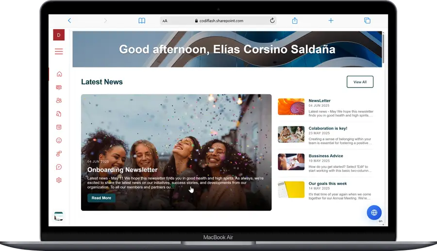Codiflash Intranet — Document Search HUB