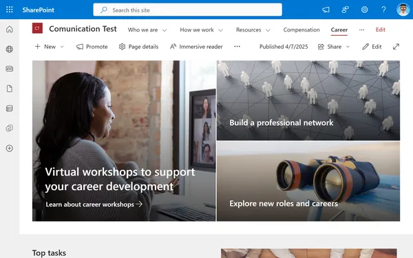 SharePoint Page SharePoint Page