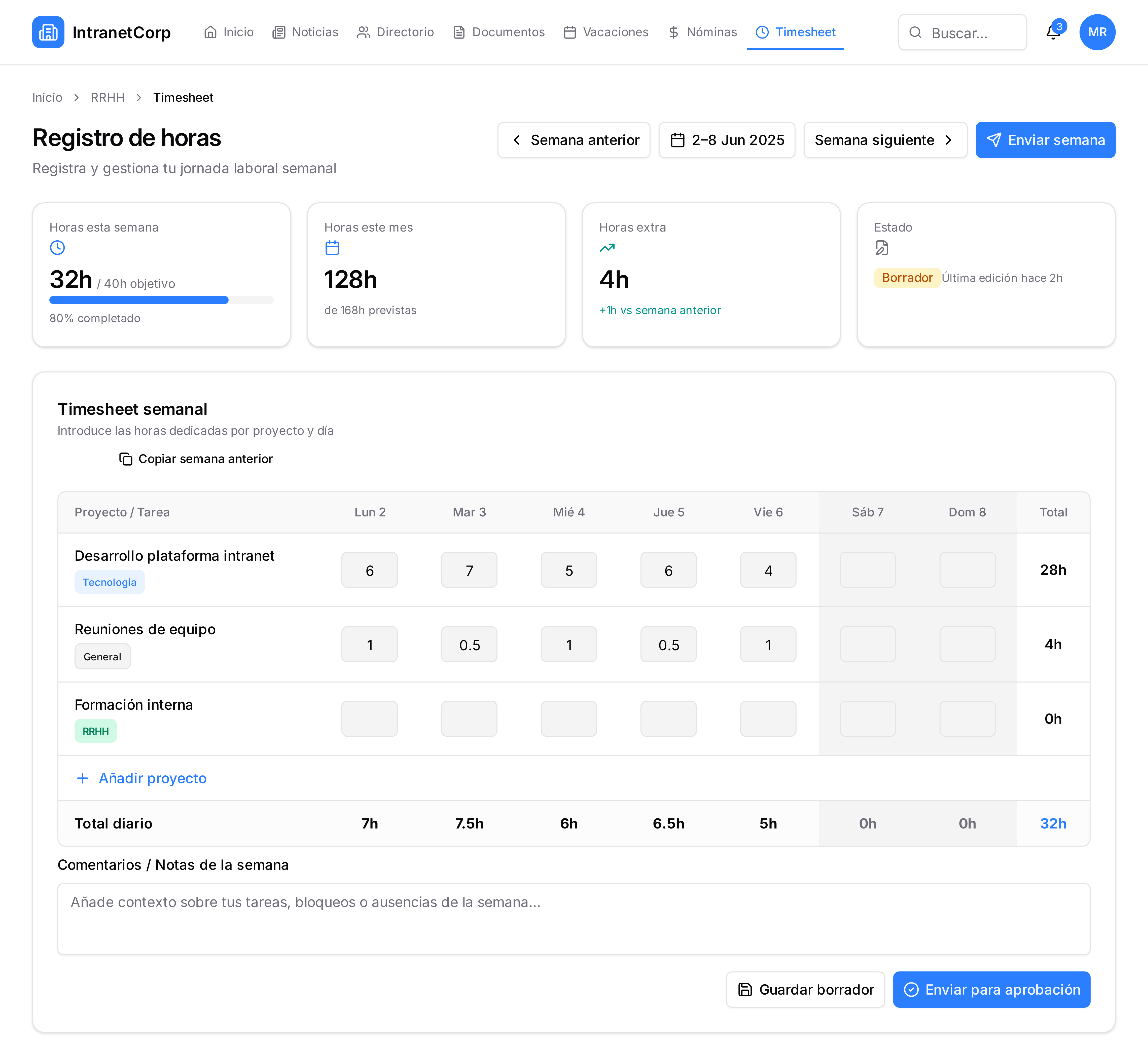 Módulo de gestión de registros en SharePoint